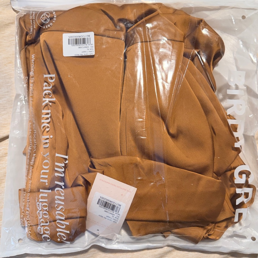 Birdy Grey Mia Matte Copper XL NWT never worn